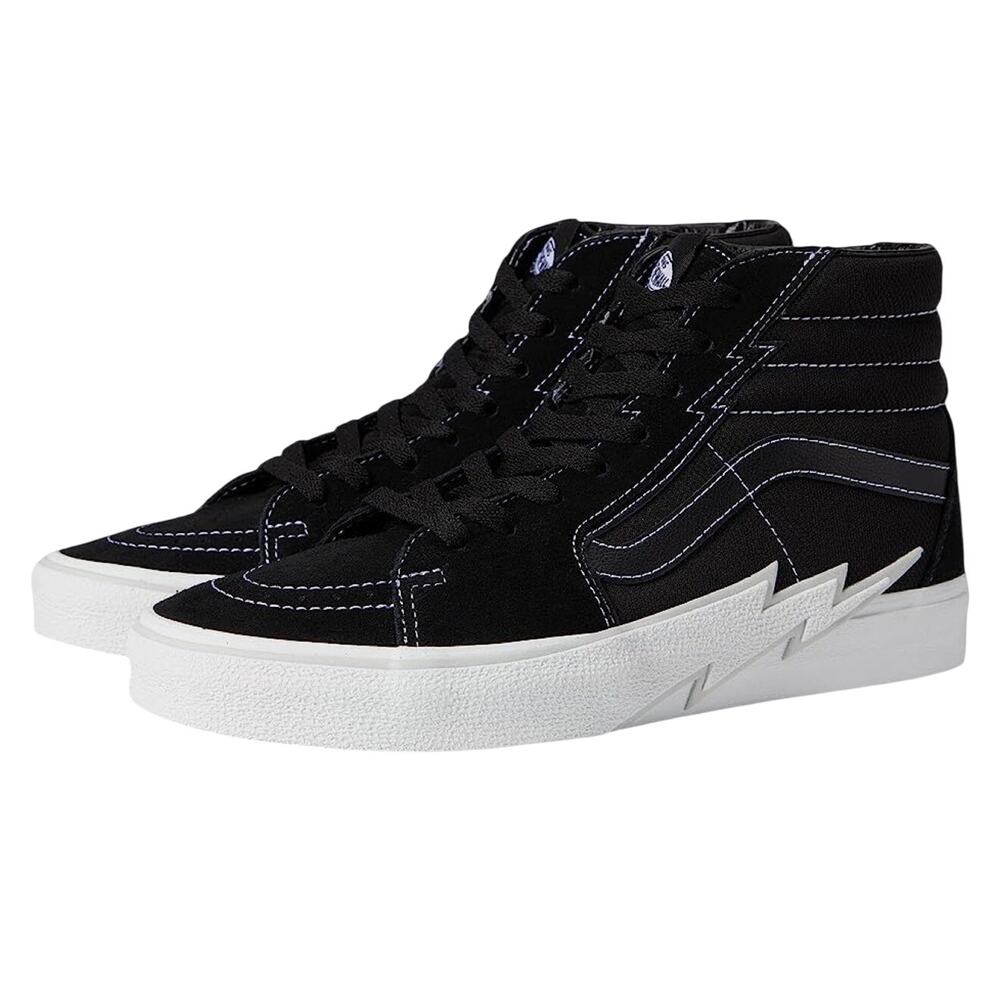 Vans Sk8-Hi Bolt Black White High Top Skate Shoes M8/W9.5